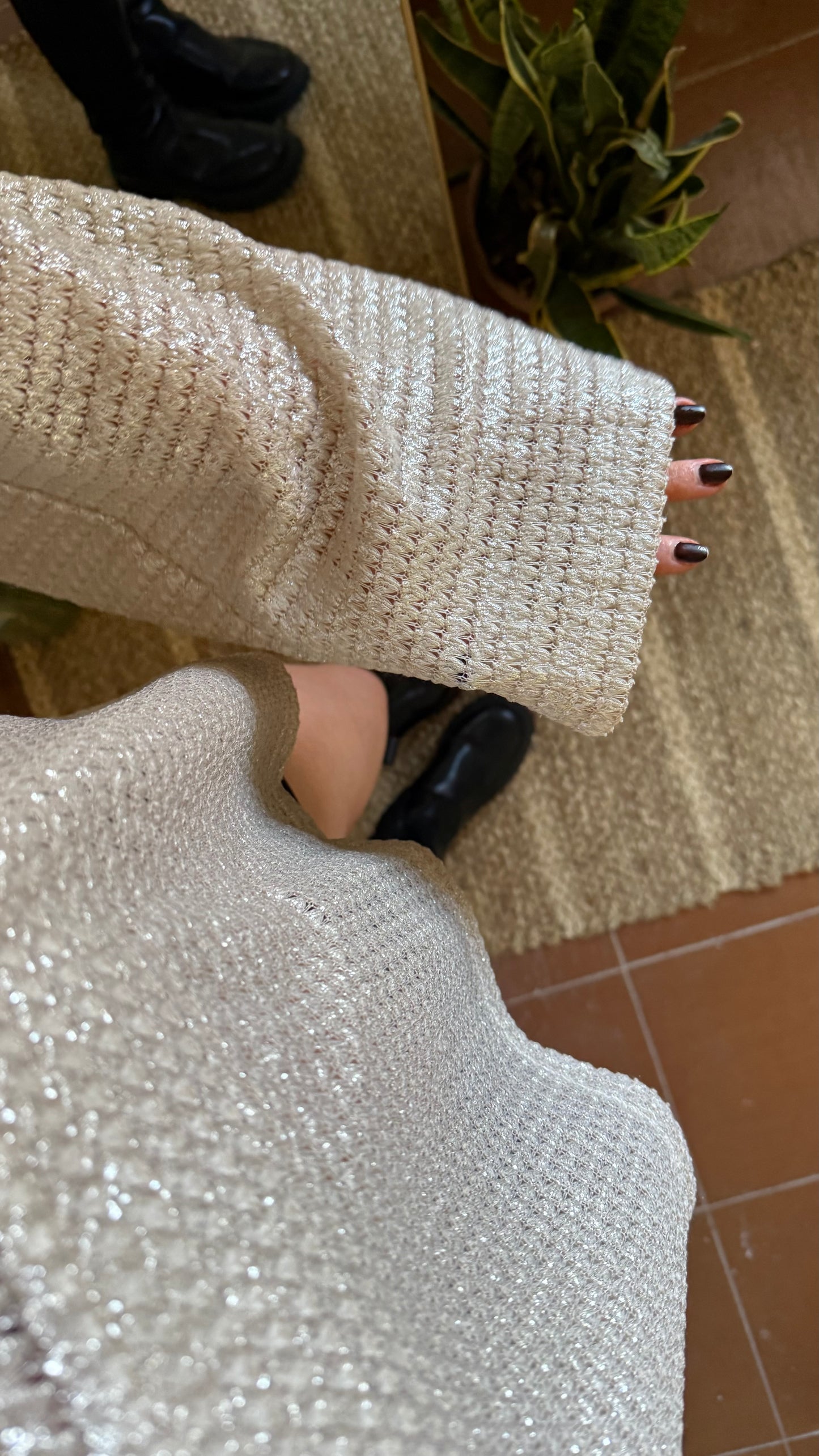 blusa mora metalizada