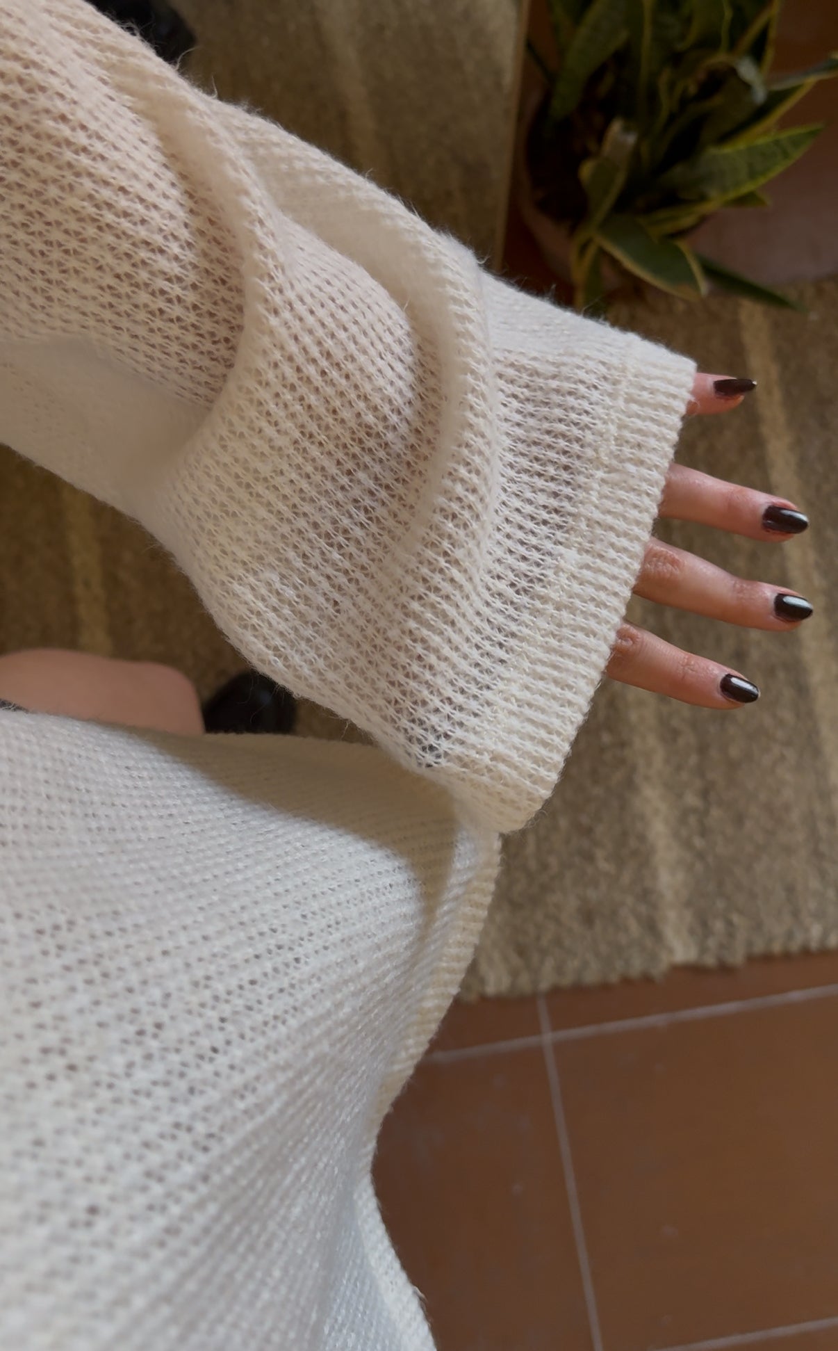 blusa mora blanca
