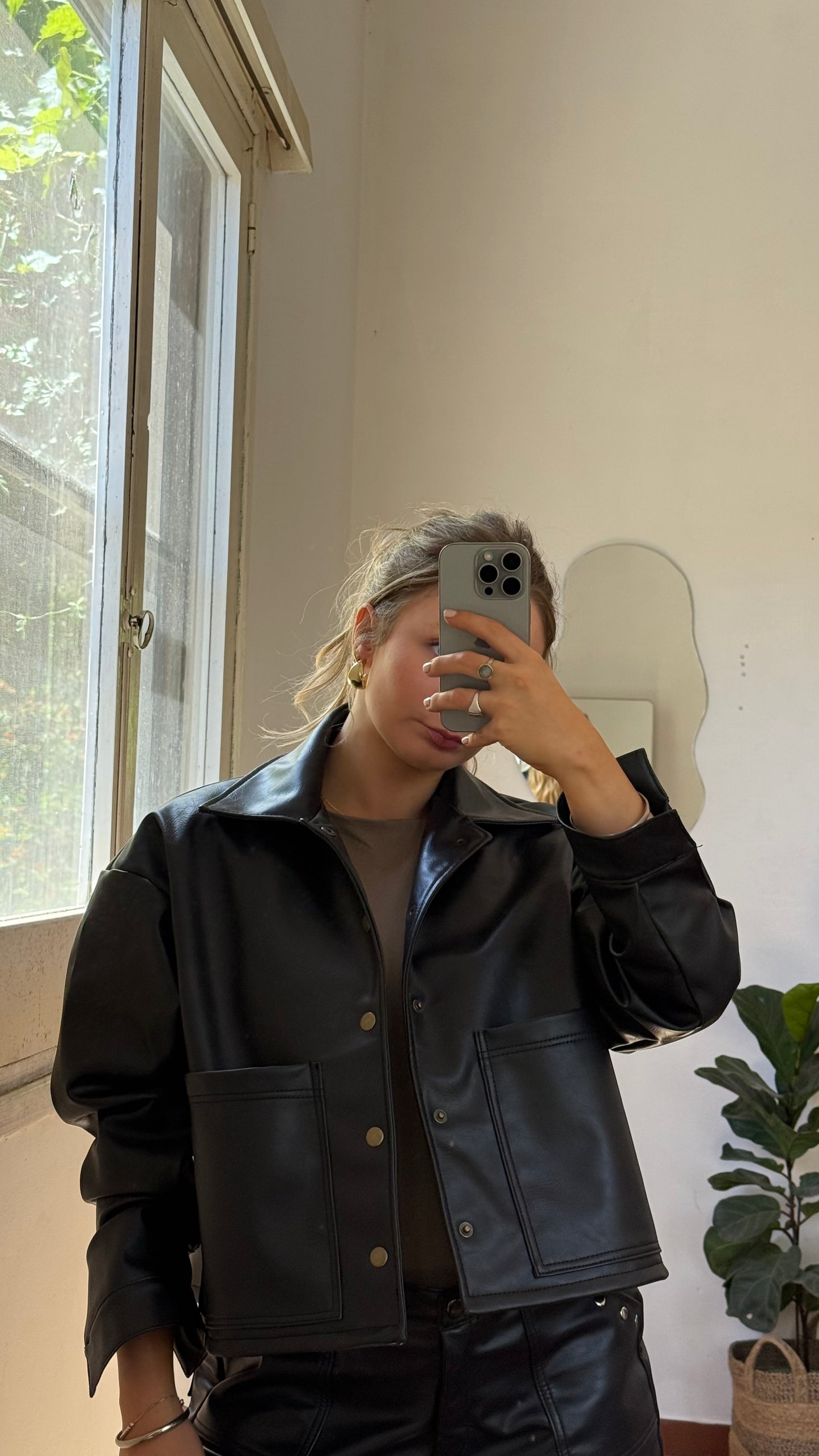 campera aura ecocuero