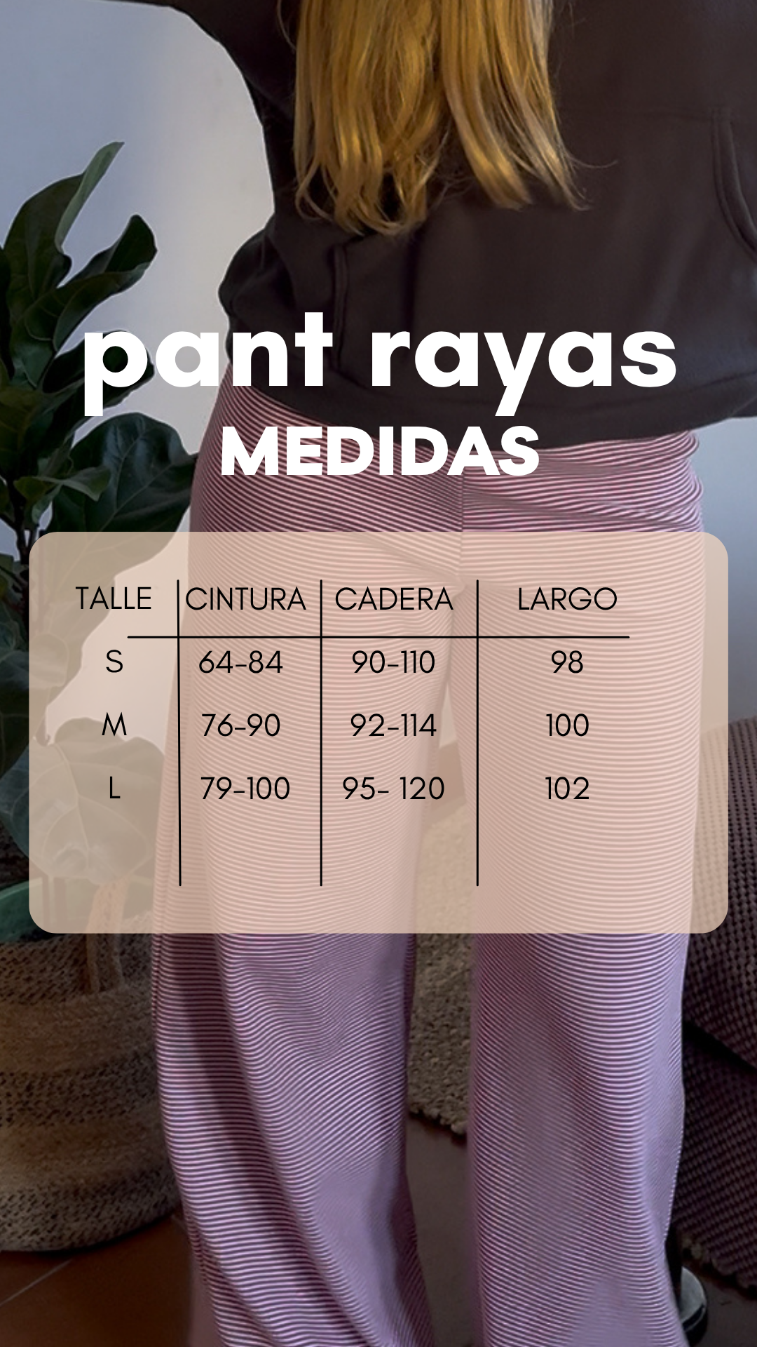 pant rayas bordo